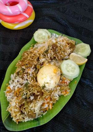 A picture of Mutton biryani.