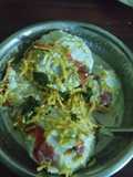 Dahi balla (steamed curd vada)