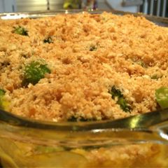 A picture of Chicken, Rice and broccoli casserole.