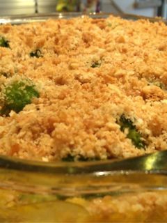 A picture of Chicken, Rice and broccoli casserole.