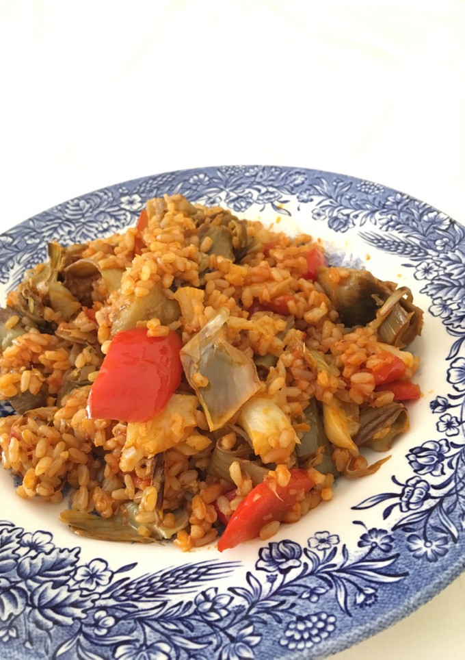 Una foto de Arroz salteado con verduras