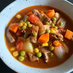 A picture of Simple Beef & Vegetable Soup.