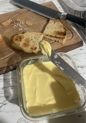 Una foto de Mantequilla casera