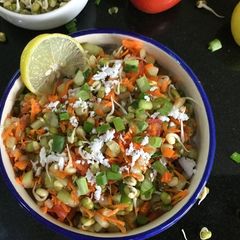 A picture of Sprouted Green Gram Kosambari Salad.