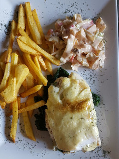 Una foto de Bacalao gratinado