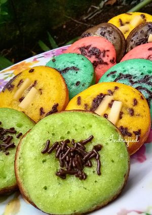 Foto resep Pukis Bulat Pelangi Ceria