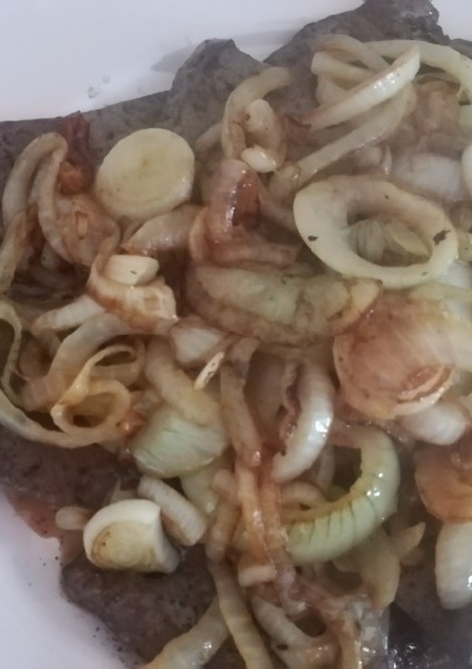 Una foto de Hígado de ternera encebollado