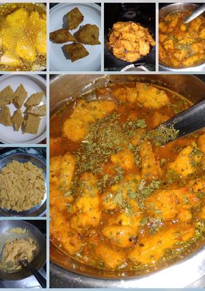 A picture of Shahi besan curry.