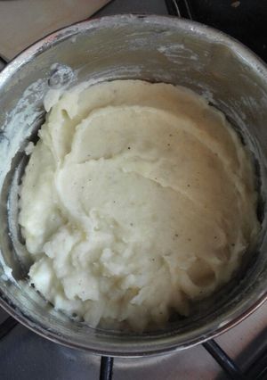 Una foto de Puré de papa básico