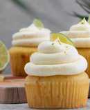 Margarita Cupcakes with Tequila Lime Cream Cheese Frosting
