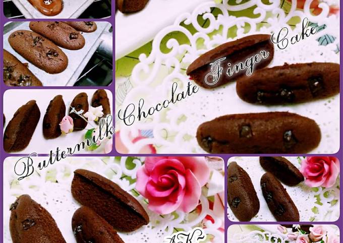 Buttermilk chocolate finger cake