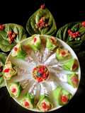 Paan Khili Petha (Betel Leaf Pancake stuffed with Rabri)