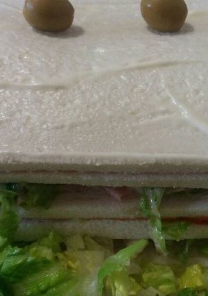 Una foto de Pastel de pan de molde salado