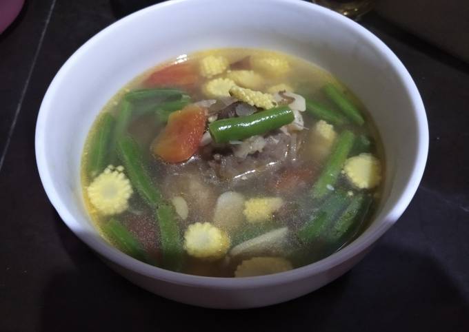 Langkah Mudah untuk Menyiapkan Asem2 iga buncis babycorn Anti Gagal