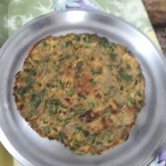 A picture of Methi or Green Chilli Parantha.