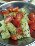 Quick Cucumber and Cherry Tomato Salad 🥒🍅