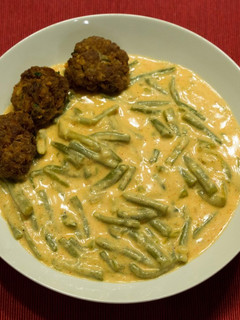Zöldbab főzelék recept fotója