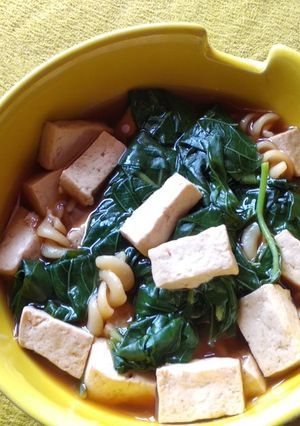 Foto resep Sup tahu bayam