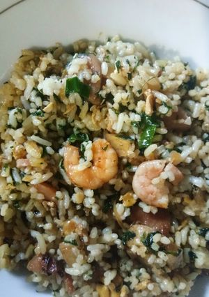 Foto resep Nasi goreng Bayam udang