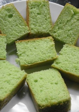 Foto resep Bolu pandan santan panggang