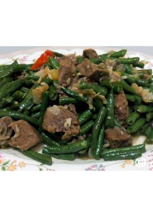 Foto resep Daging Tumis Kacang Panjang