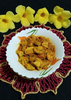 A picture of Vitamin D rich Masala Mushroom.