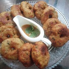 A picture of Chicken donuts.