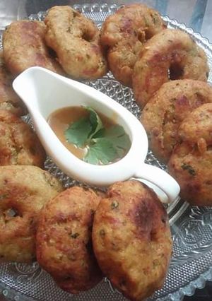 A picture of Chicken donuts.