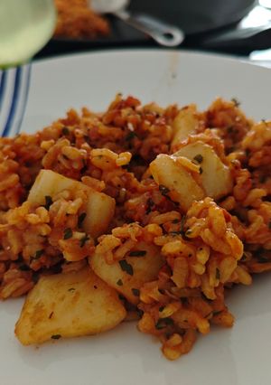 Una foto de Arroz rojo