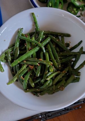 A picture of Chinese Green Beans.
