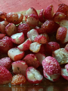 A picture of Roasted Radishes.