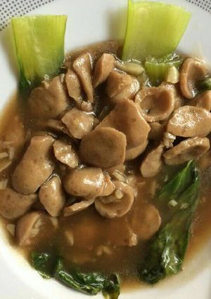 Foto resep Pokcoy Bakso Saos Tiram