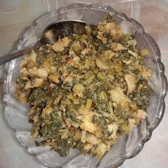 A picture of Radish bhuji.