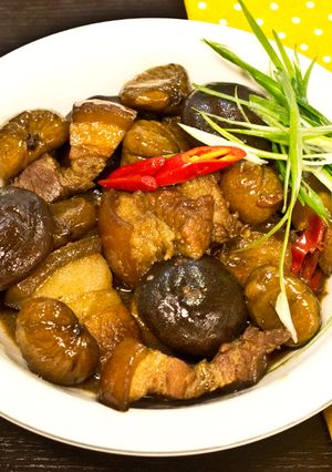 菲姐私房菜-栗子燒五花 的食譜成品照片
