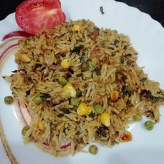A picture of Corn Biryani.