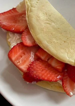 Foto de Crepioca com Morangos e Iogurte