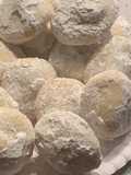 Chocolate powder puff cookies