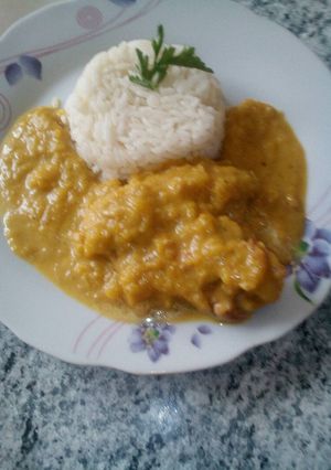 Una foto de Puré de zapallo con pollo