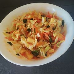 A picture of Cabbage Apple Slaw.
