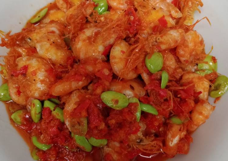 Resep Sambal udang pete yang Bikin Ngiler