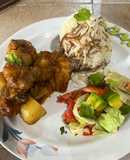 Pollo con Papas un almuerzo ideal