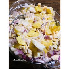 A picture of Simple Potato salad🥔🍽🧅🥚.
