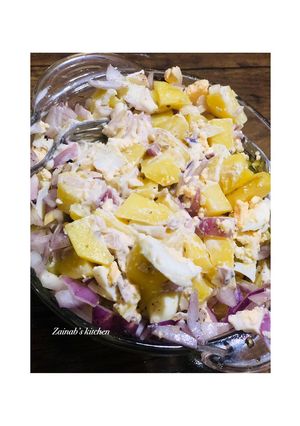 A picture of Simple Potato salad🥔🍽🧅🥚.