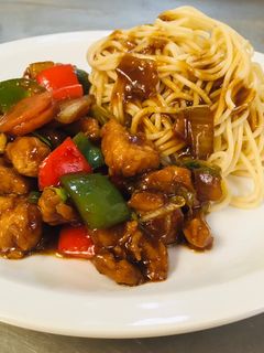 Foto resep Spaghetti Ayam Lada Hitam