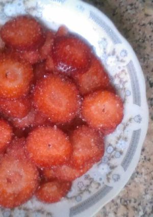 صورة لوصفة فراوله بالسكر