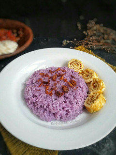 Foto resep Nasi Uduk Ubi Ungu #PR_BukanNasiBiasa