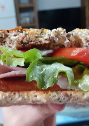 Una foto de Pan de semillas y queso sin harina