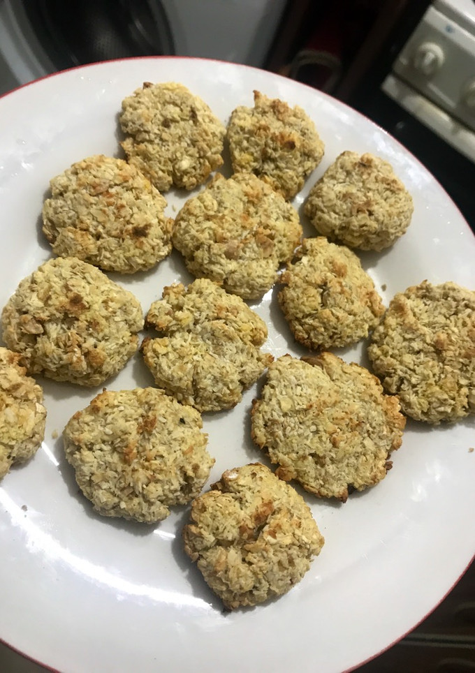 Una foto de Galletitas de avena coco y maní
