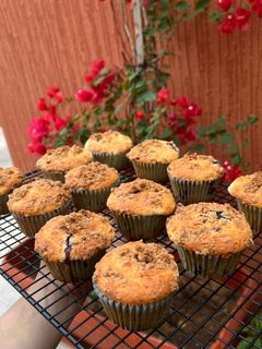 صورة لوصفة مافن التوت الأزرق (Blueberry muffins)