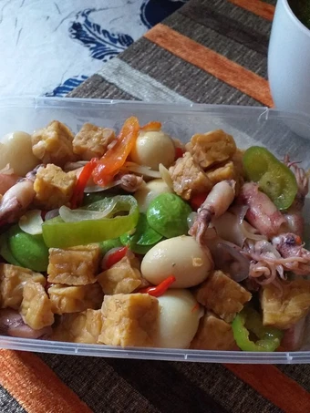 Cara Sederhana Menyiapkan Resep  Tumis Cumi Asin Pete Telur Puyuh yang Enak Banget, Bikin Ketagihan